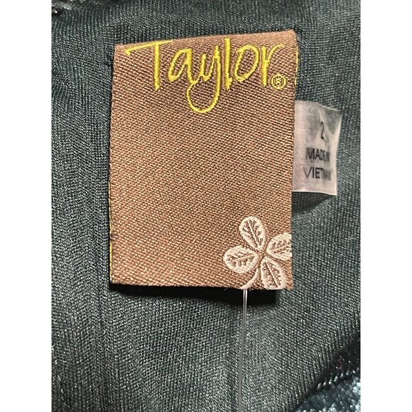 Taylor Womens Dark Green Velvet Maxi Dress Spaghetti Straps Size 2 Holiday Party - Picture 10 of 12